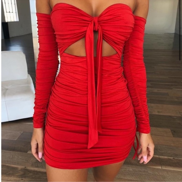 Tiger Mist Lisbon Dress Red Size XS - Picture 1 of 7